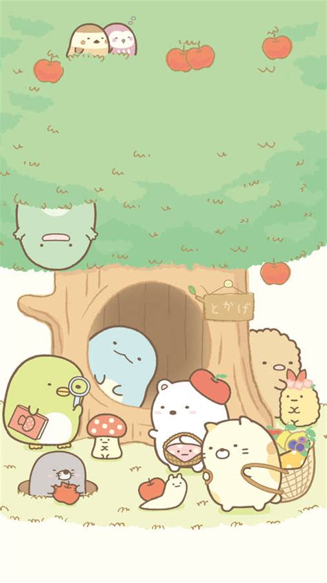 Download Free Sumikko Gurashi Under The Apple Tree Wallpaper