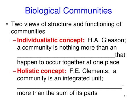 Ppt Biological Communities Powerpoint Presentation Free Download