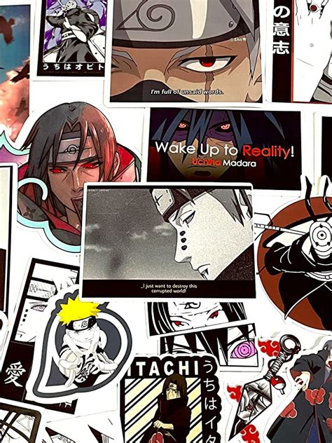 Sticker Fever 3m Vinyl 30 Aesthetic Itachi Uchiha Anime Stickers For