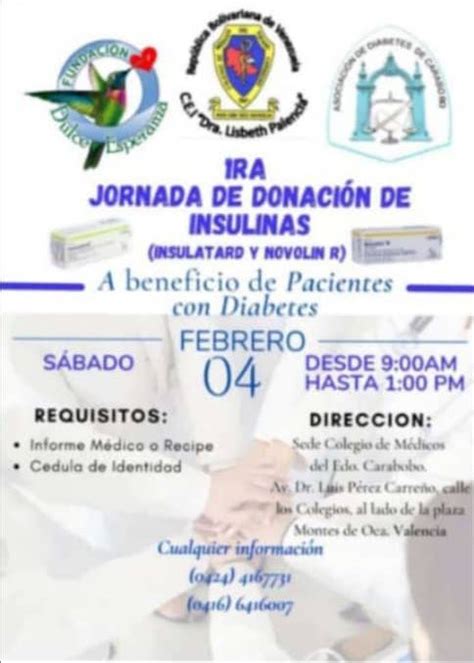 Rossana Su Rez On Twitter Jornada De Donaci N De Insulina Insulatard