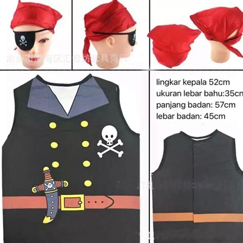 Jual Mainan Kostum Pirate Baju Pirate Bajak Laut Termurah Shopee