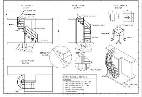 Helical Staircase Ladder Dwg Detail For Autocad Designs Cad Hot Sex