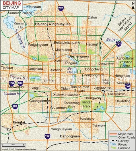 Beijing Map City of China | Map of China City Physical Province Regional