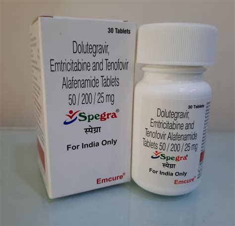 Spegra Dolutegravir Emtricitabine Tenofovir Alafenamide Tablets