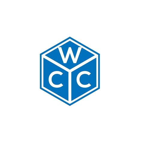 WCC letter logo design on black background. WCC creative initials letter logo concept. WCC ...