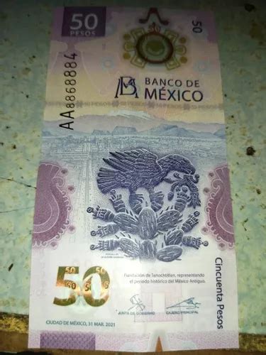 Billete 50 Pesos Serie Aa Ajolote Coleccionable Único en venta en