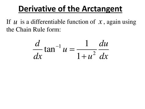 Ppt Derivatives Of The Inverse Trigonometric Functions Powerpoint