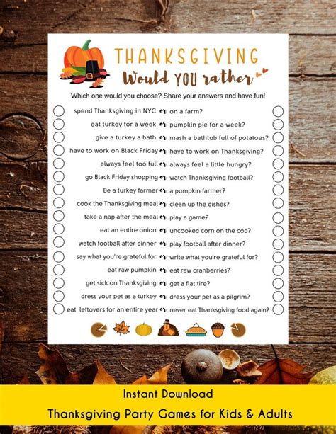 Thanksgiving Find Someone Who Game Thanksgiving Printable Game For