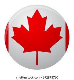 Canada Flag Icon Flat Symbol Canada Stock Illustration 692973760 ...