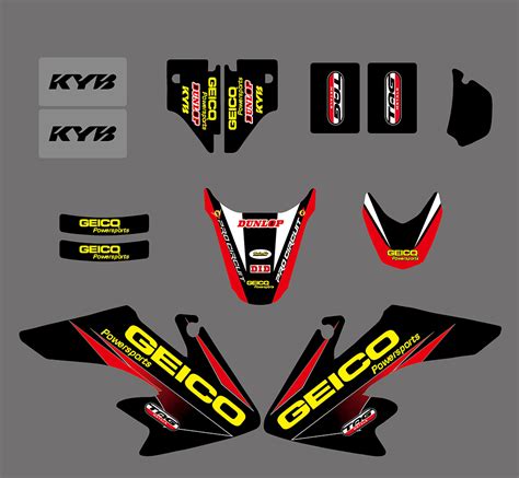 For Honda Crf50 Crf50f 2004 2010 2011 2012 Graphics Mx Decals Full Kit