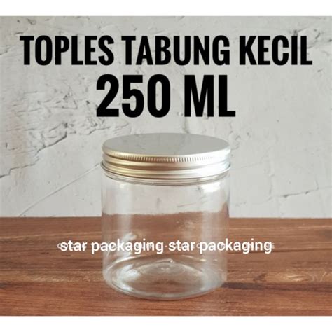 Jual Toples 250ml Toples Plastik 250ml Tutup Alumunium Toples Tabung