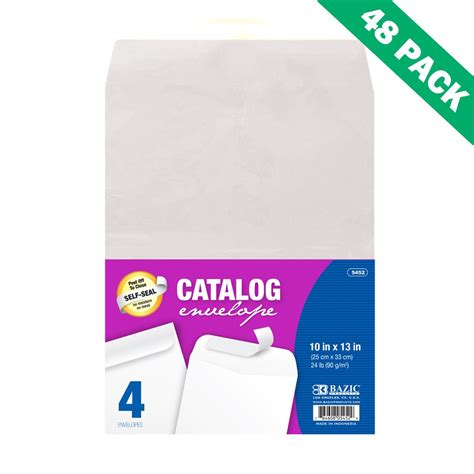 Envelopes 10x13, Catalog Mailing Self Sealing Envelopes White (4/pack ...