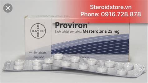 Proviron Mesterolone 25mg Provironum Hãng Bayer Hộp 5 Vỉ X10