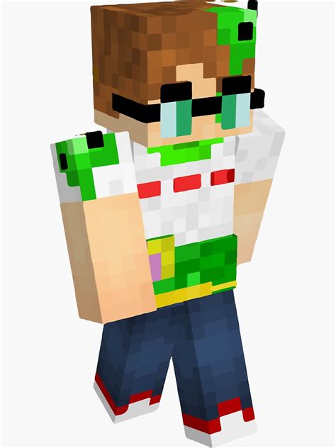 "CHARLIE SLIMECICLE DREAM SMP Skin Minecraft Speedrun Manhunt" Sticker ...