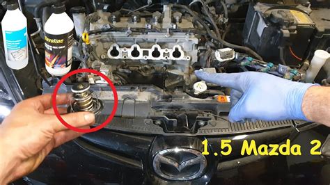 Mazda Coolant Change And Thermostat Replacement Youtube