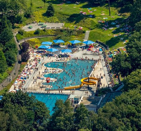 Luftaufnahme Witten Badeg Ste Auf Den Liegewiesen Am Schwimmbecken