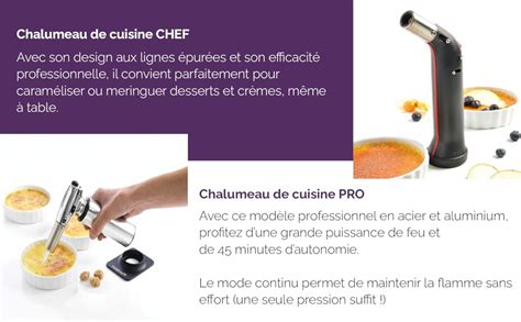 MASTRAD Chalumeau De Cuisine Professionnel Utilisation Simple