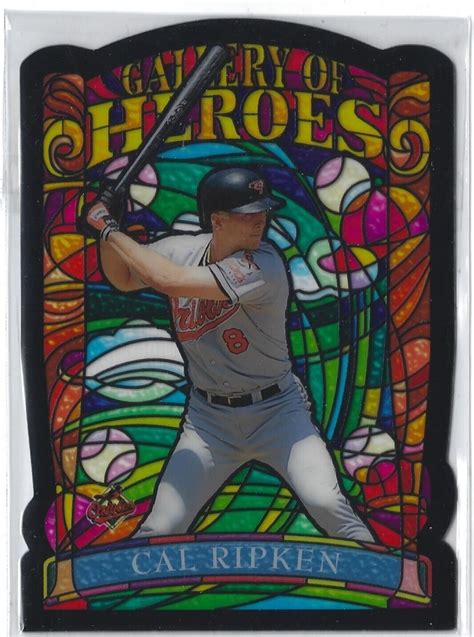 1998 Topps Gallery Baseball Gallery Of Heroes Jumbo Gh9 Cal Ripken Ebay