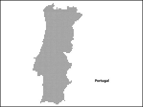 Portugal Pixel Map Vector Art Stock Images Depositphotos