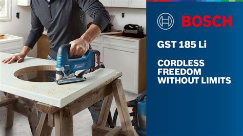 Bosch GST 185 LI Professional Cordless Jigsaw 18V Solo Tool YouTube