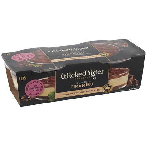 Wicked Sister Tiramisu 85g X2 Pack Woolworths