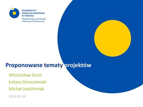 Proponowane tematy projektów ppt pobierz