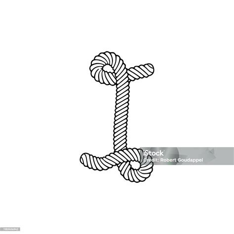 surat logo tali vektor  ilustrasi stok  gambar