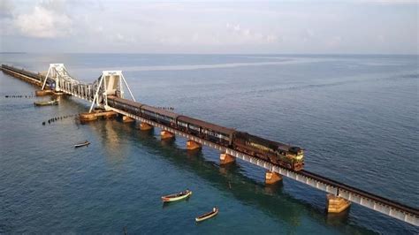 New Pamban Bridge Indias First Vertical Lift Rail Sea Bridge