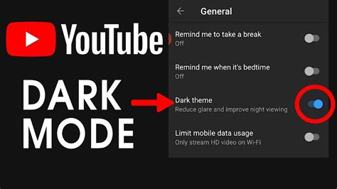 ENABLE DARK MODE ON YOUTUBE MOBILE APP How To Turn On YouTube Dark