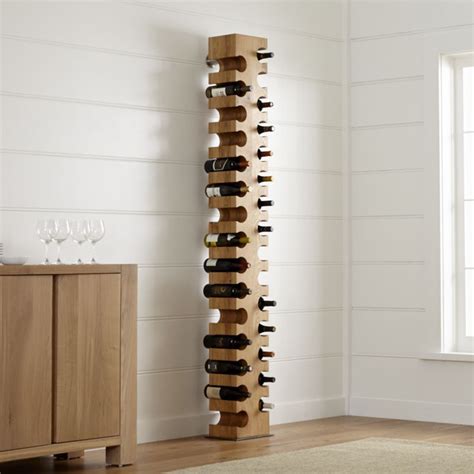 A Wine Rack In The Corner Of A Room