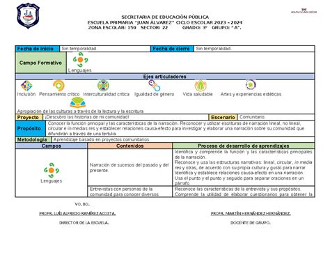 Planeaci N Er Grado Descubro Las Historias De Mi Comunidad Escuela