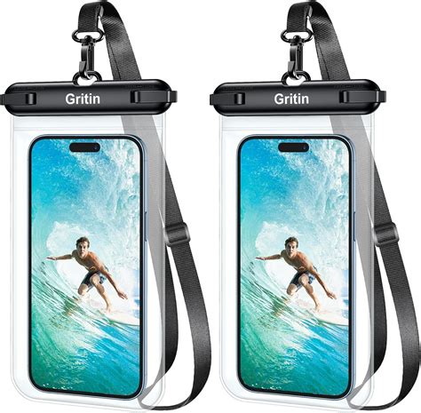 Gritin wasserdichte Handyhülle IPX8 Unterwasser Handytasche Hülle mit