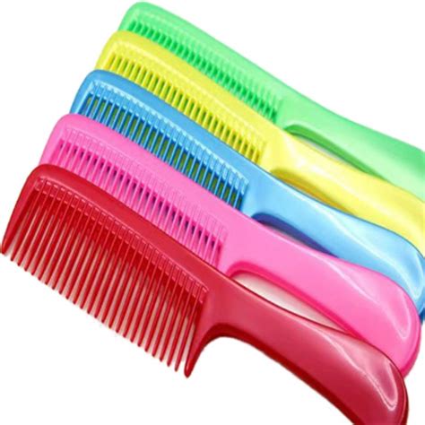 Plastic Fine Wide Tooth Hair Comb Brush colors good quality | Shopee ...