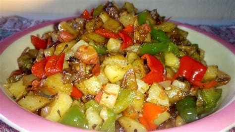 How To Make Stir Fry Potatoes And Vegetables YouTube