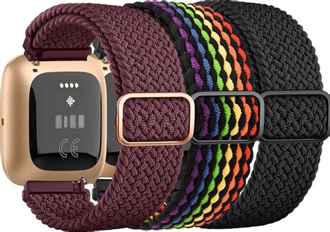 Amazon Tobfit Elastic Bands Compatible With Fitbit Versa Watch