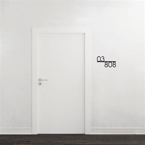 unit number signage linear