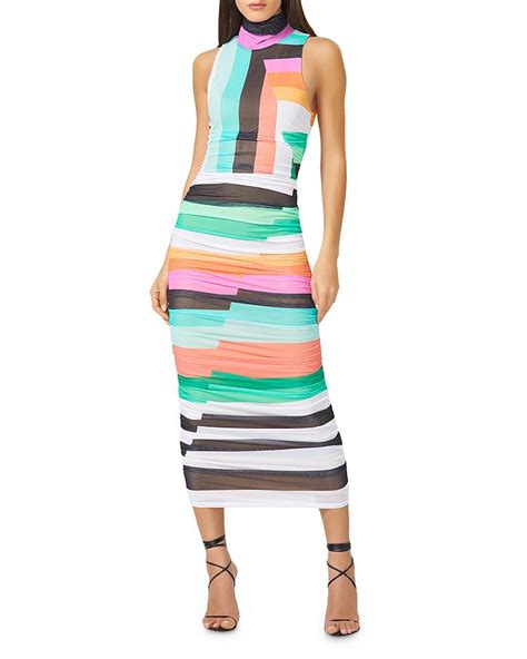 Afrm Fiorella Sleeveless Ruched Midi Dress Bloomingdales