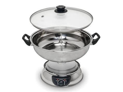Køb Remo Elektrisk Hot Pot Gryde med 2 rum 4 5 l Dansk webshop
