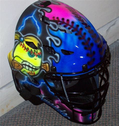 Catchers Helmet Airbrushmanunez