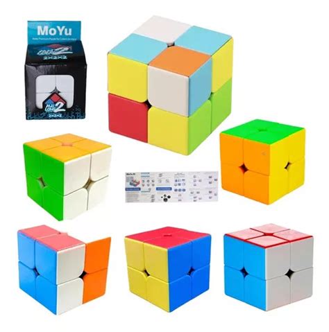 Cubo mágico cúbico de 2x2x2 piezas YJ Moyu cubo magico 2x2 color