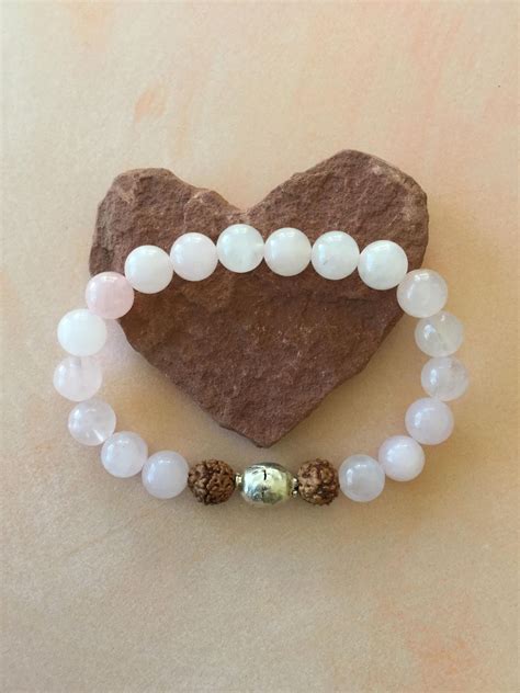 Rose Quartz Bracelet Healing Stones Meditation And Intention Beads By