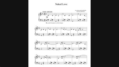Naked Love Sheet Music Pianists