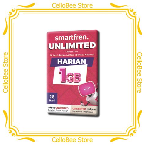 Smartfren Gsm Voucher Data Unlimited Harian Gb Total Kuota Gb