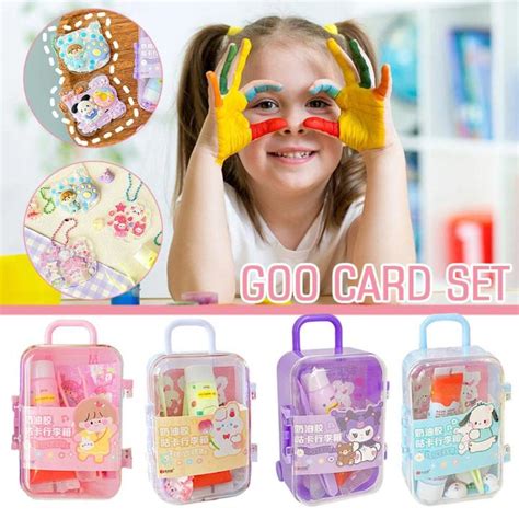 Diy Goo Card Set Keychain Gooka Toy Kawaii Hand Account Tool Sticker