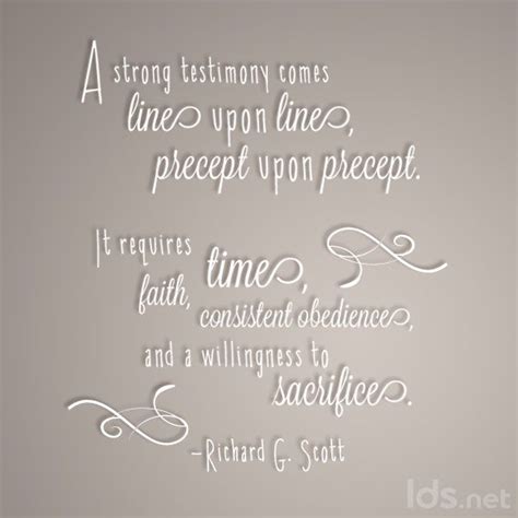 A testimony grows line upon line #ElderScott #LDS #Mormon #LDSConf ...