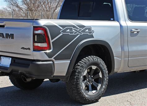 2019 2020 2021 2022 2023 Dodge Ram Rebel Side Decals, Ram 1500 Body ...