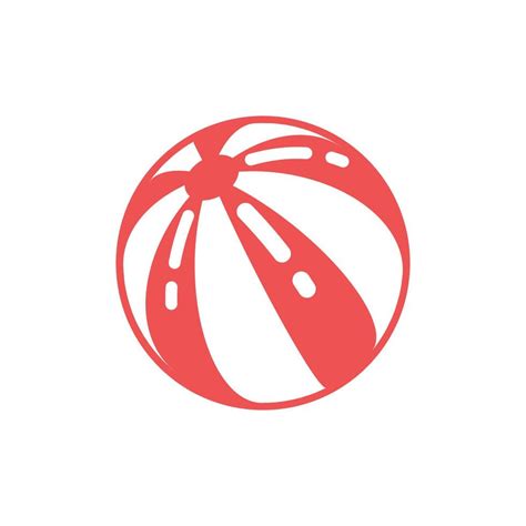 Red beach ball icon, Vector and Illustration. 11710826 Vector Art at ...