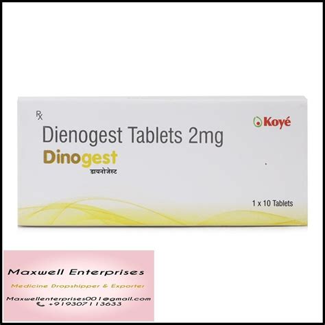 Desogestrel Dienogest Tablets 2 Mg Packaging Type Strip 1 10 At Rs