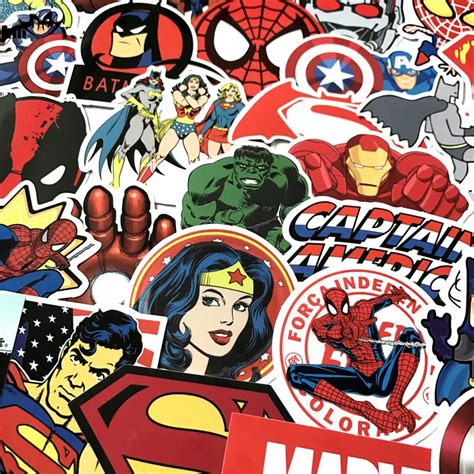 Hot Pcs Lot Stickers For Marvel Super Hero Dc Stickers For Car