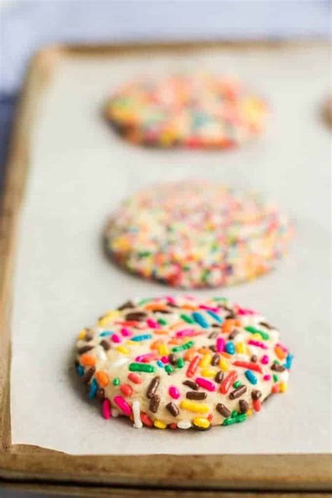 Rainbow Sprinkle Cookies Soft Delcious And Covered In Sprinkles